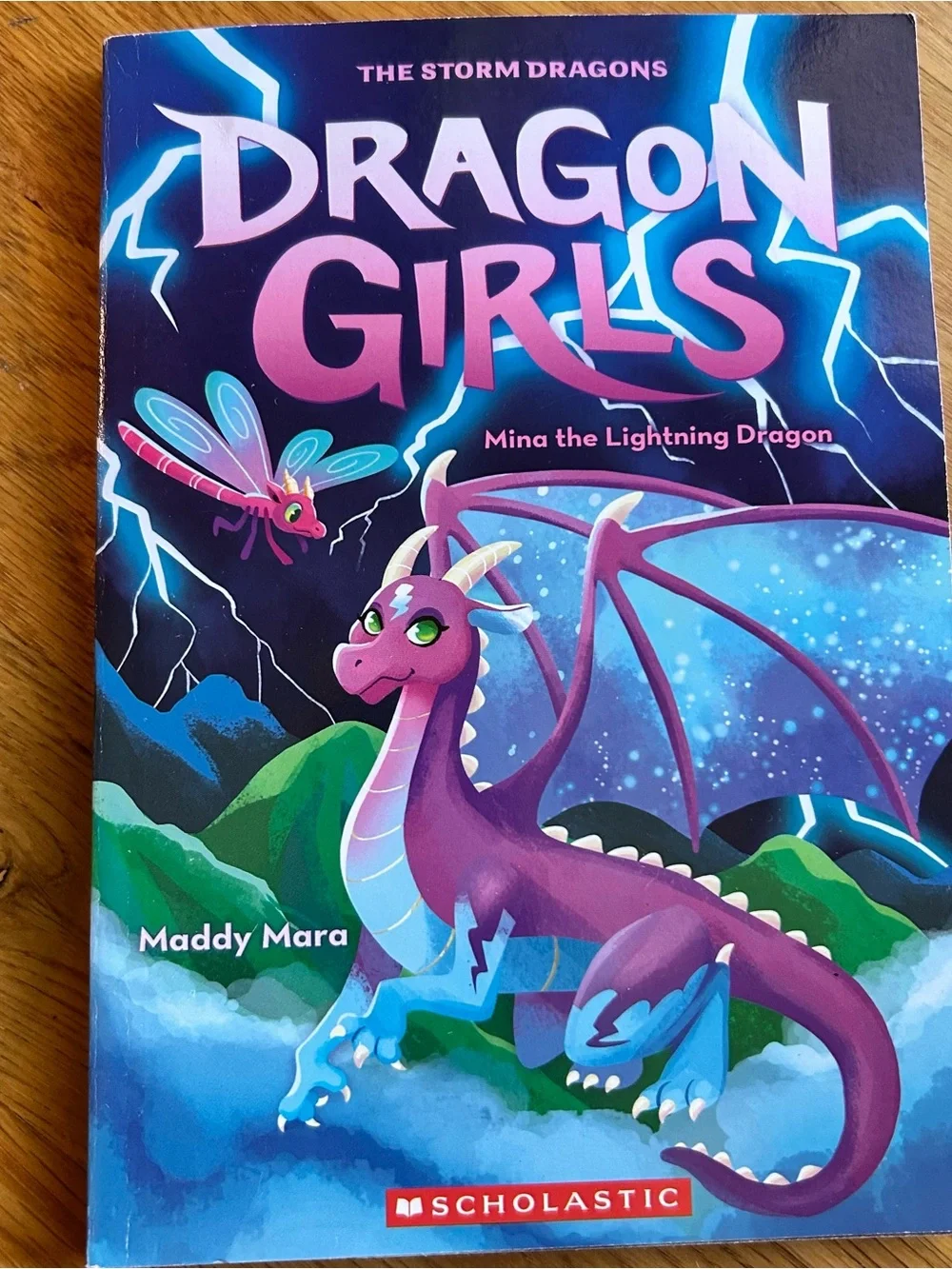 Scholastic Dragon Girls Book Back Covers — Blue, Green, Purple, Pink Accents